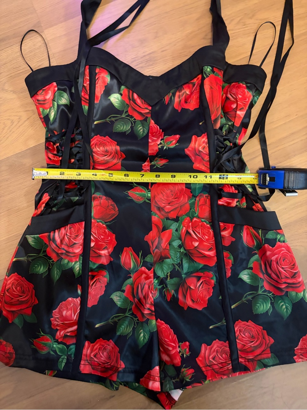 SUGAR THRIILLZ✨DOLLS KILL ROSE ROMPER - Picture 8 of 10